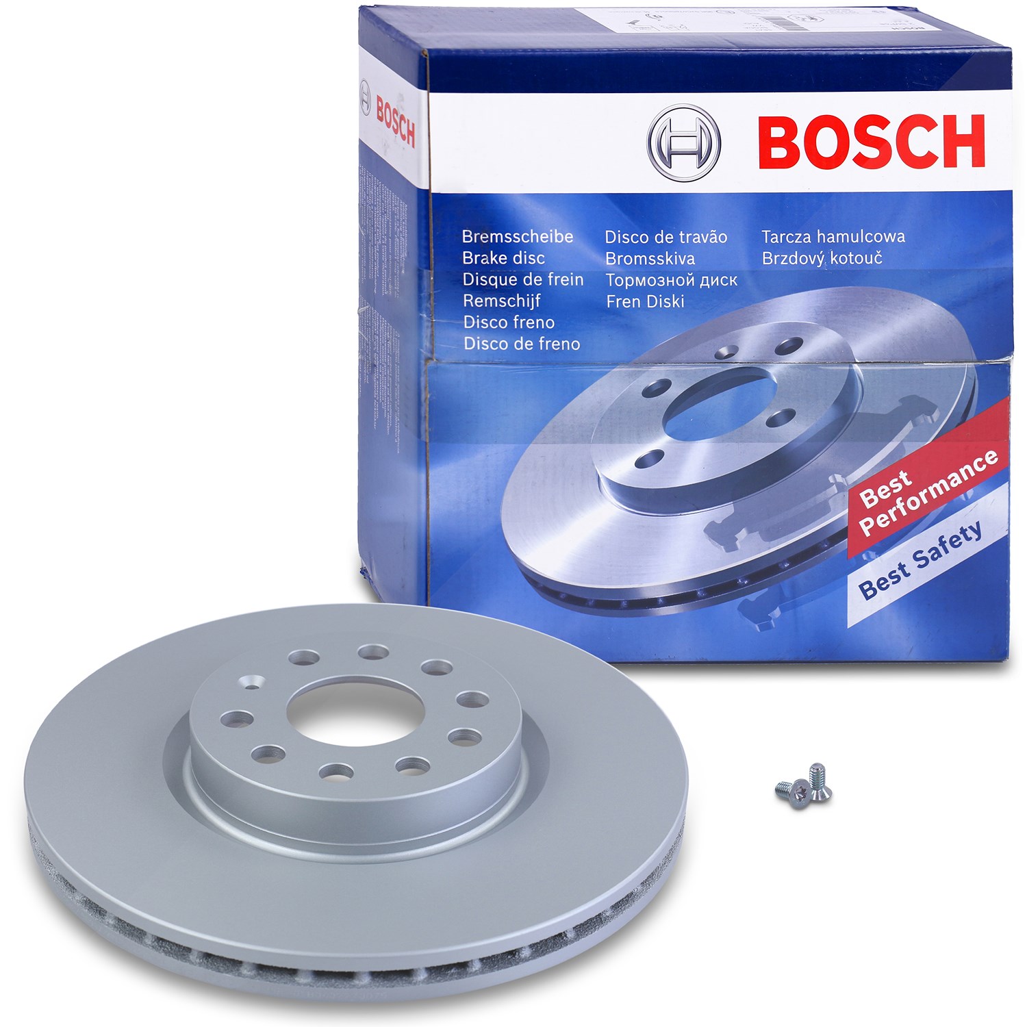 Bosch 1x Bremsscheibe belüftet vorne [Hersteller-Nr. 0986479058] für Seat, VW, Cupra, Audi, Skoda