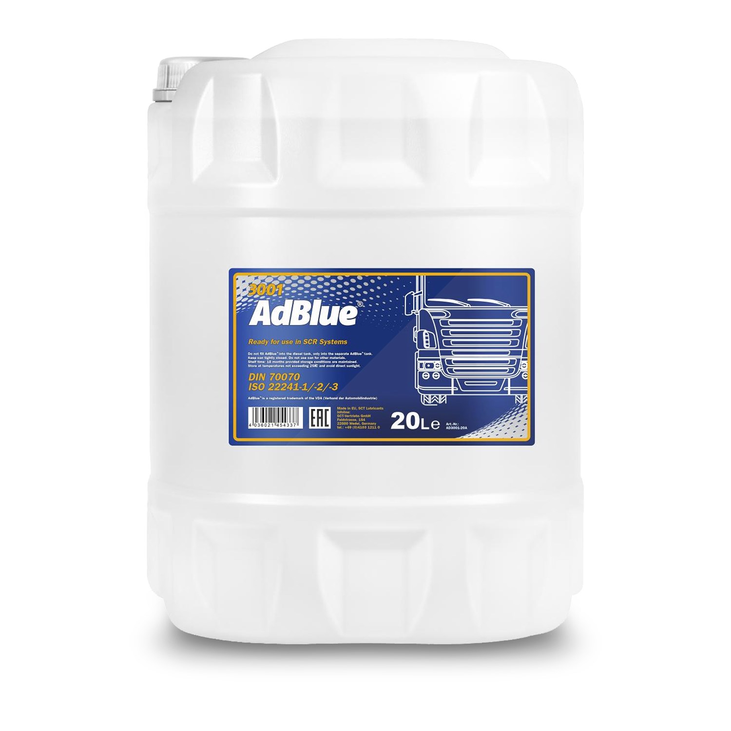 Mannol 20 L ready-to-use AdBlue® [Hersteller-Nr. AD3001-20]