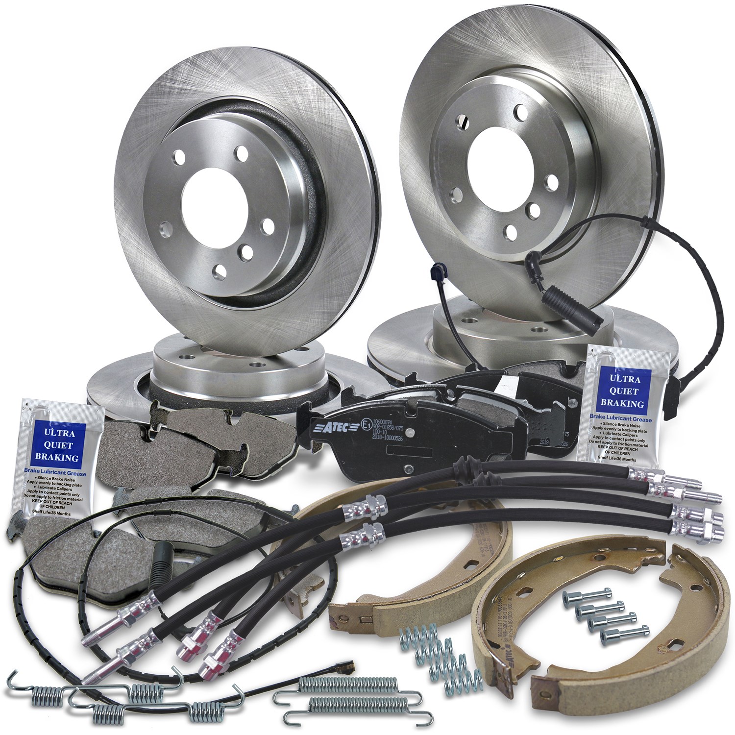 Bestprice Komplettset Bremsscheiben+Bremsbeläge Vorne+Hinten [Hersteller-Nr. 10604142] für BMW