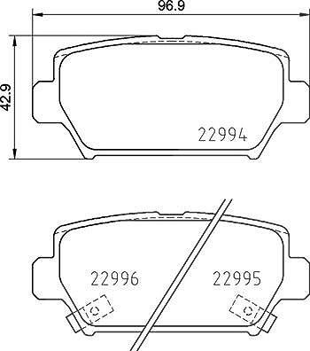 Für BREMBO P 54 062 Brake Pad Set, disc brake P 54 062 Brake pads set rear , fi - Bild 8