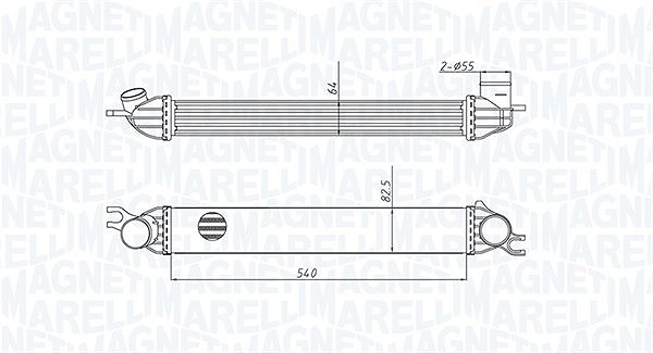 Magneti Marelli Ladeluftkühler [Hersteller-Nr. 351319204290] für Mini