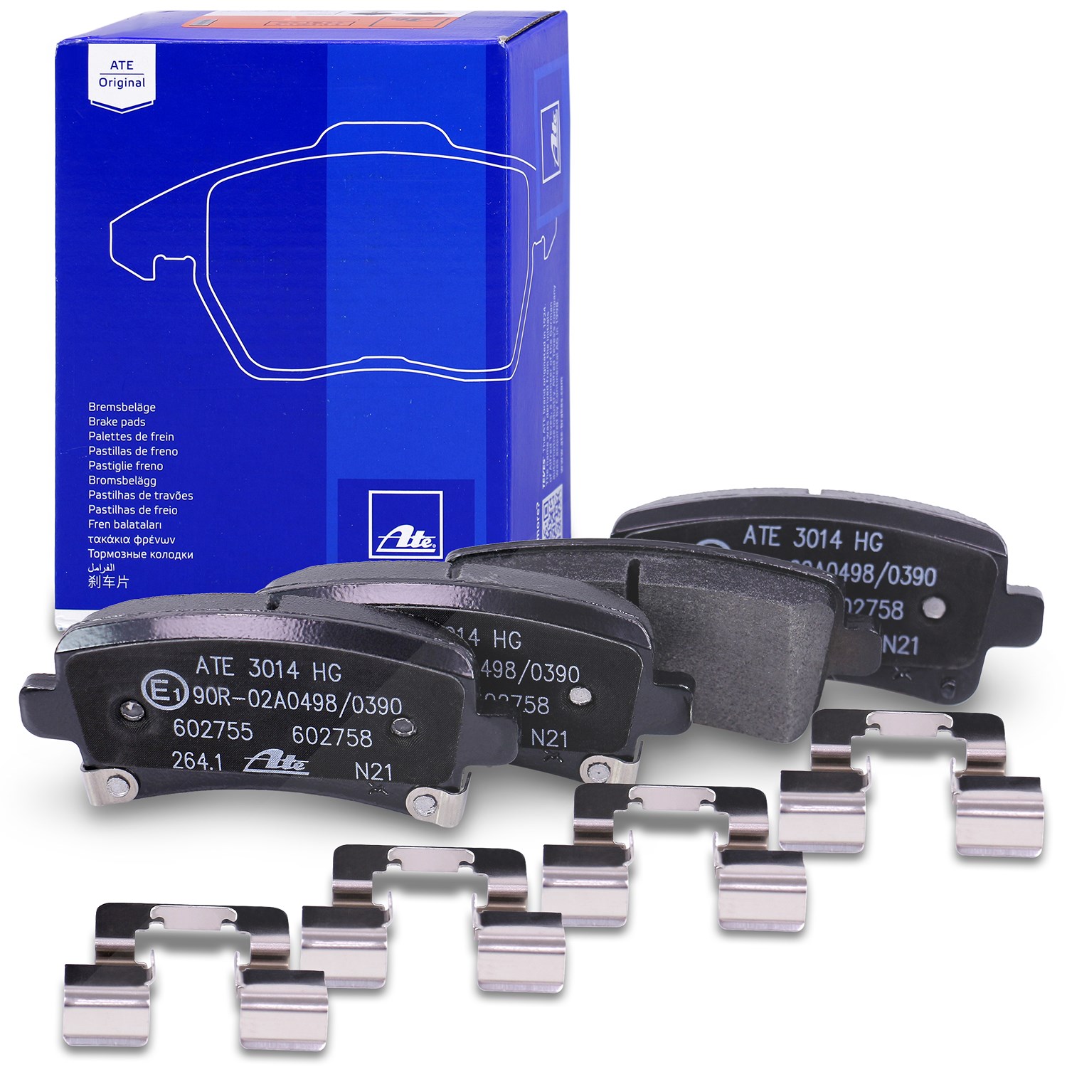Ate Bremsbelagsatz hinten [Hersteller-Nr. 13.0460-2758.2] für Opel, Vauxhall