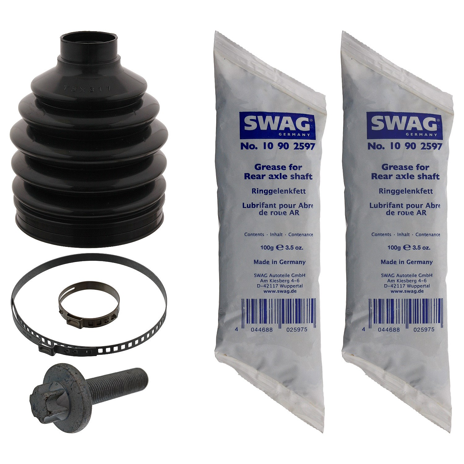 Swag Faltenbalgsatz, Antriebswelle [Hersteller-Nr. 10943449] für Mercedes-Benz