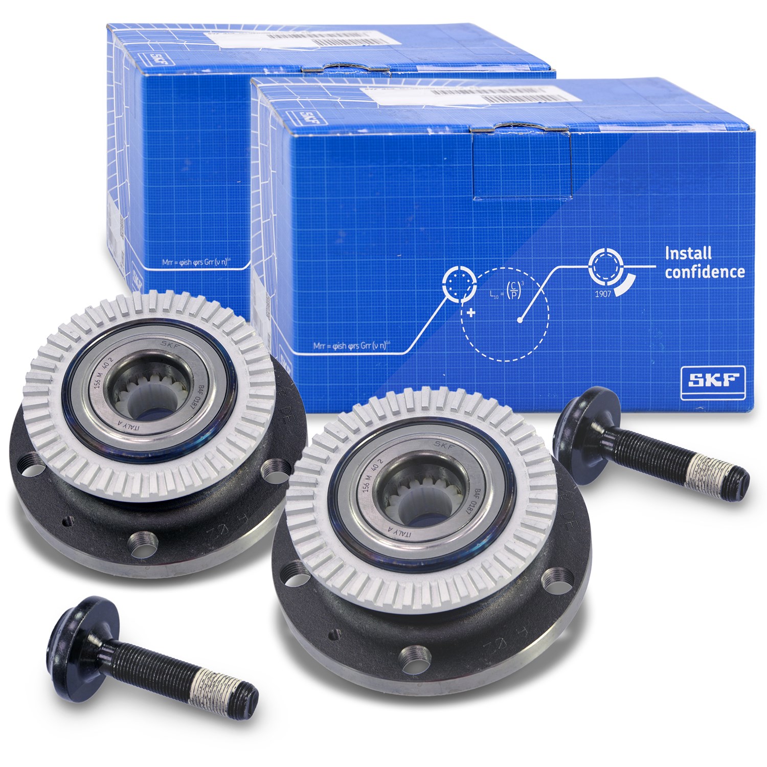 Skf 2x Radlagersatz Hinterachse [Hersteller-Nr. VKBA3606] für Audi, Seat