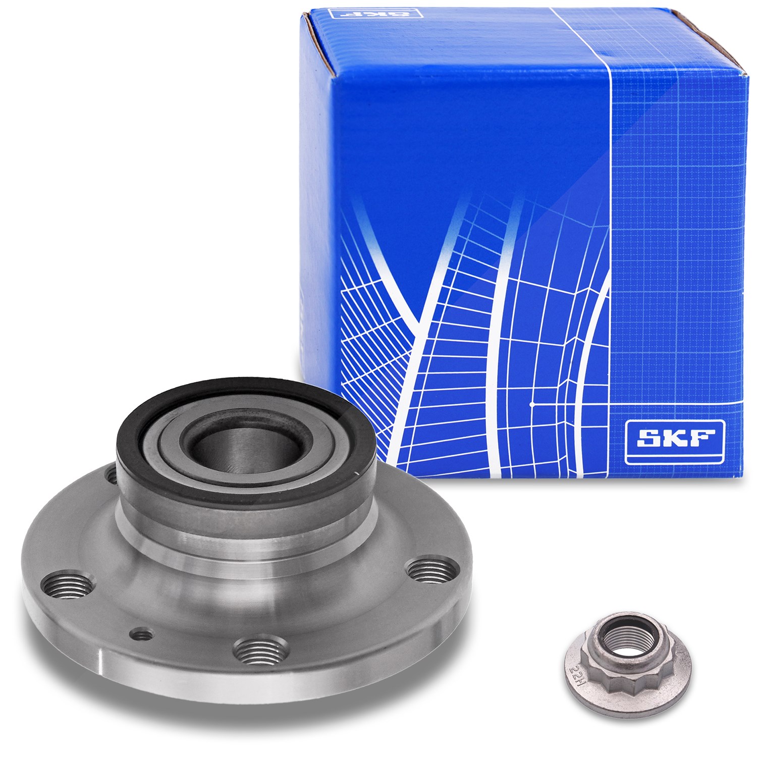 Skf Radlagersatz inkl. Radnabe Hinterachse [Hersteller-Nr. VKBA3567] für Seat, VW, Audi, Skoda