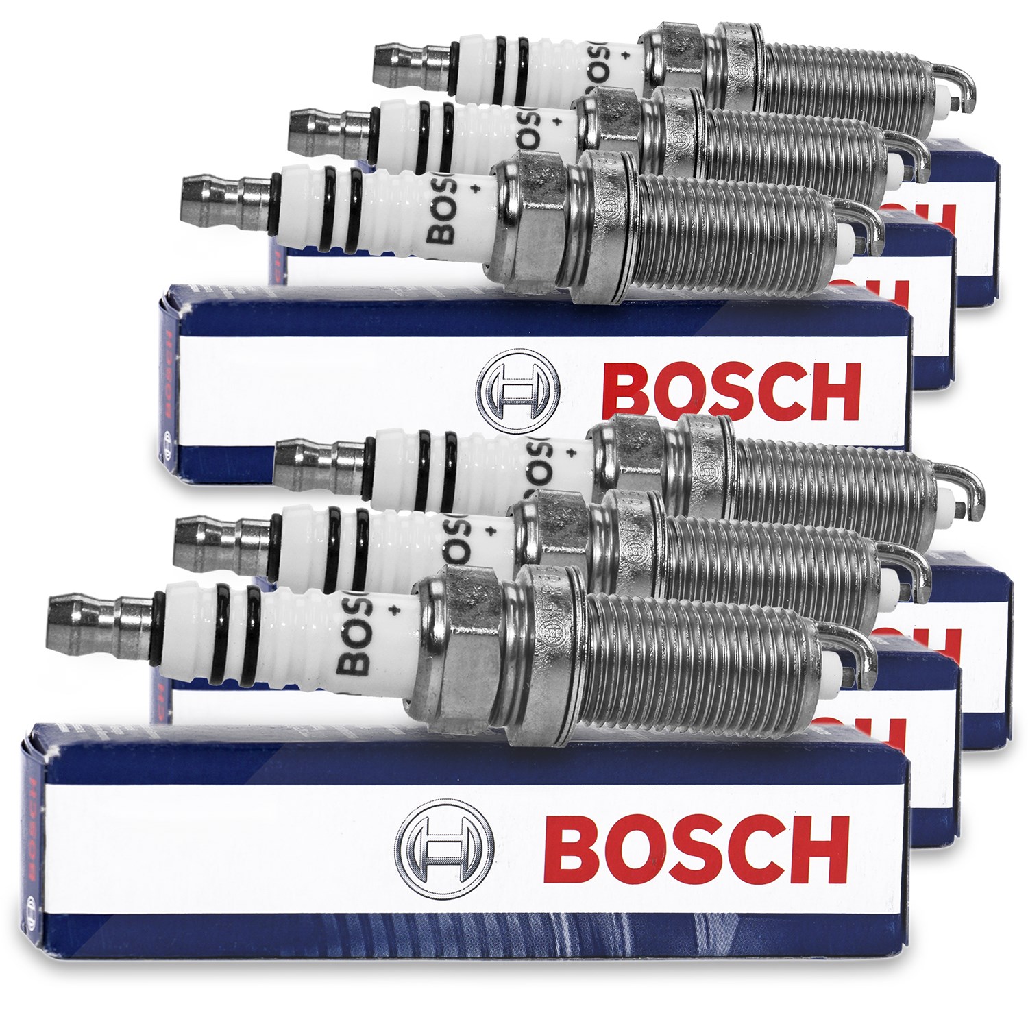 Bosch 6x Zündkerze FR8SC+ [Hersteller-Nr. 0242229797] für Toyota