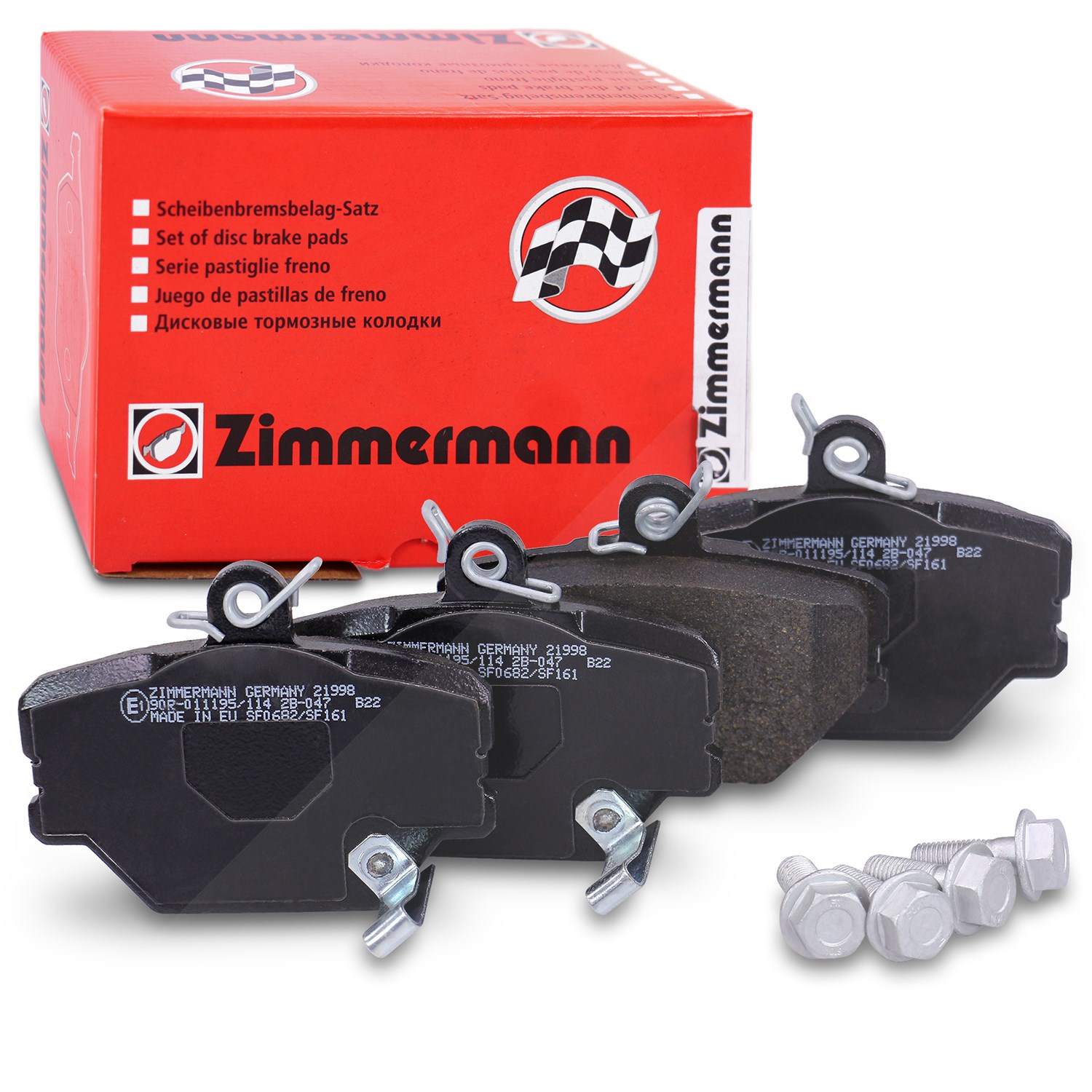 Zimmermann Bremsbelagsatz vorne [Hersteller-Nr. 21999.160.1] für Smart