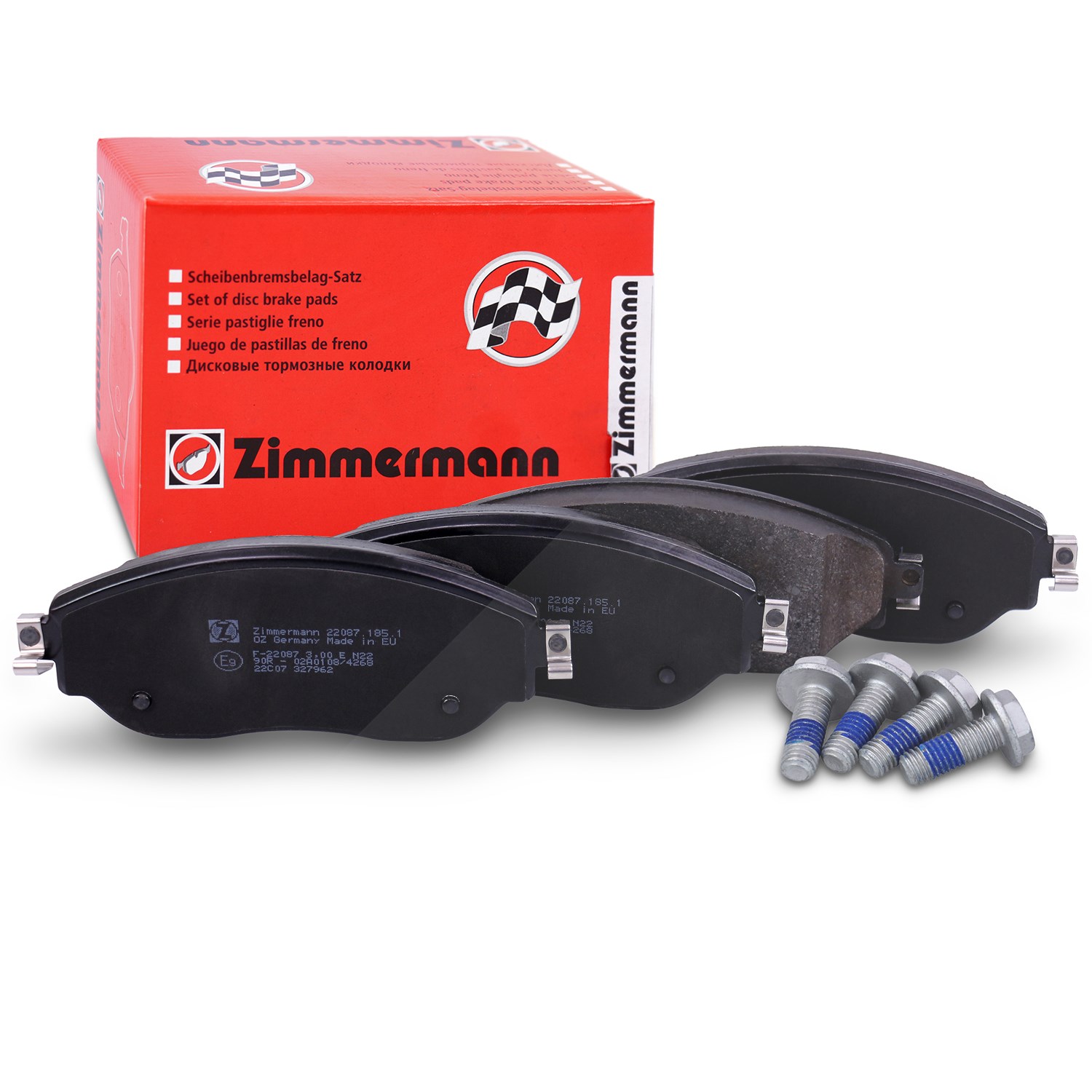 Zimmermann Bremsbelagsatz vorne [Hersteller-Nr. 22087.185.1] für Renault, Fiat, Nissan, Opel