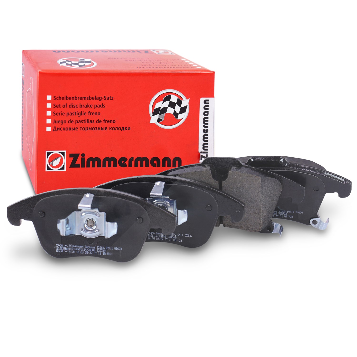 Zimmermann Bremsbelagsatz vorne [Hersteller-Nr. 22269.195.1] für Ford