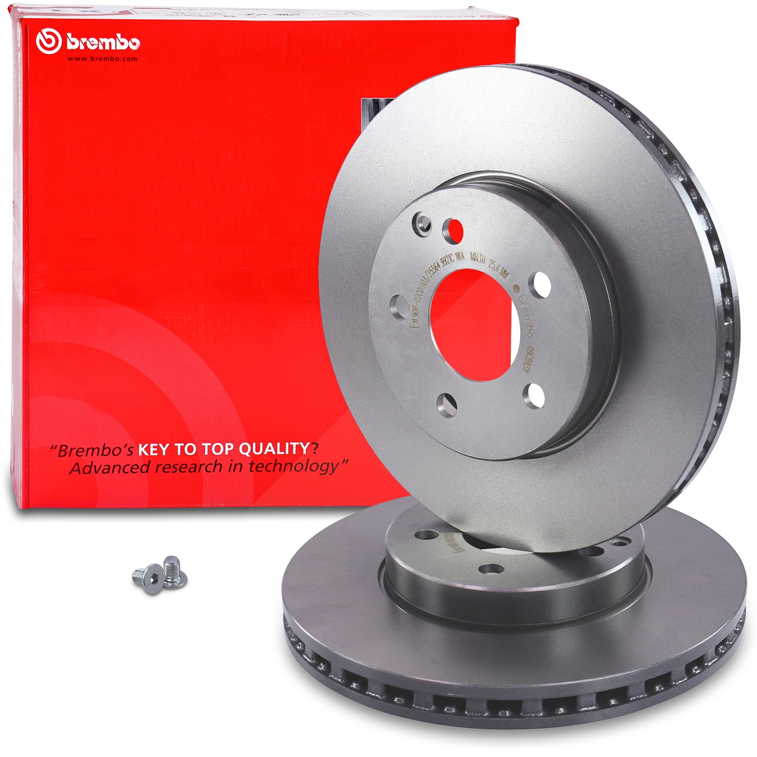 Brembo Bremsscheibe belüftet vorne [Hersteller-Nr. 09.C893.11] für Mercedes-Benz