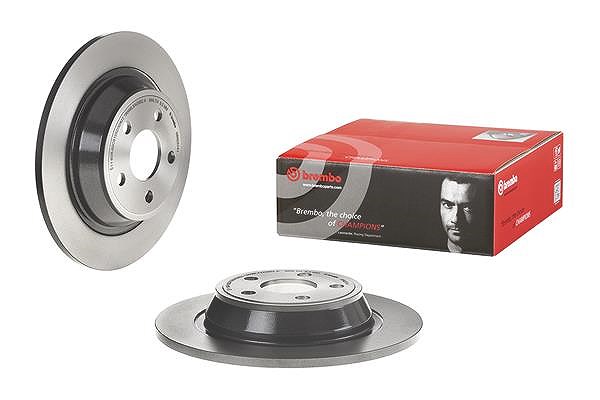 Brembo Bremsscheibe Hinterachse Voll [Hersteller-Nr. 08.N257.41] für Ford