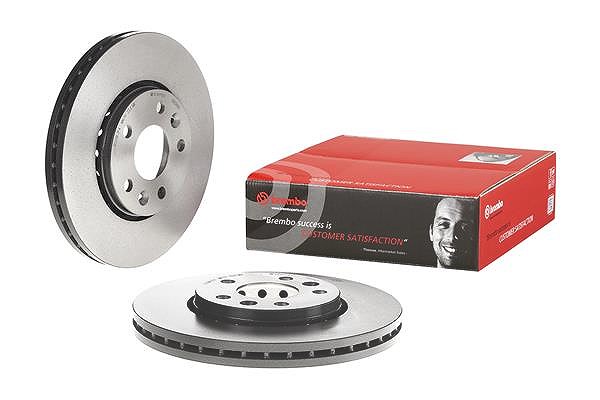 Brembo 1x Bremsscheibe Vorderachse Belüftet [Hersteller-Nr. 09.C646.11] für Renault, Nissan, Vauxhall, Fiat, Opel