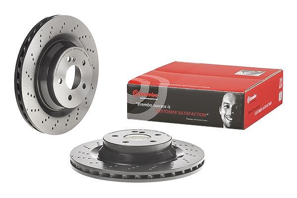 Brembo 1x Bremsscheibe [Hersteller-Nr. 09.C502.11] für Mercedes-Benz
