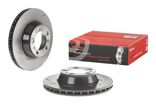 Brembo 1x Bremsscheibe belüftet hinten links [Hersteller-Nr. 09.C878.21] für Porsche