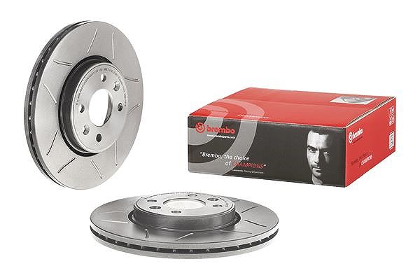 Brembo Bremsscheibe Vorderachse Belüftet [Hersteller-Nr. 09.8137.76] für Dacia, Renault