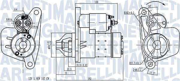 Magneti Marelli Starter [Hersteller-Nr. 063721418010] für Renault, Nissan - Bild 2