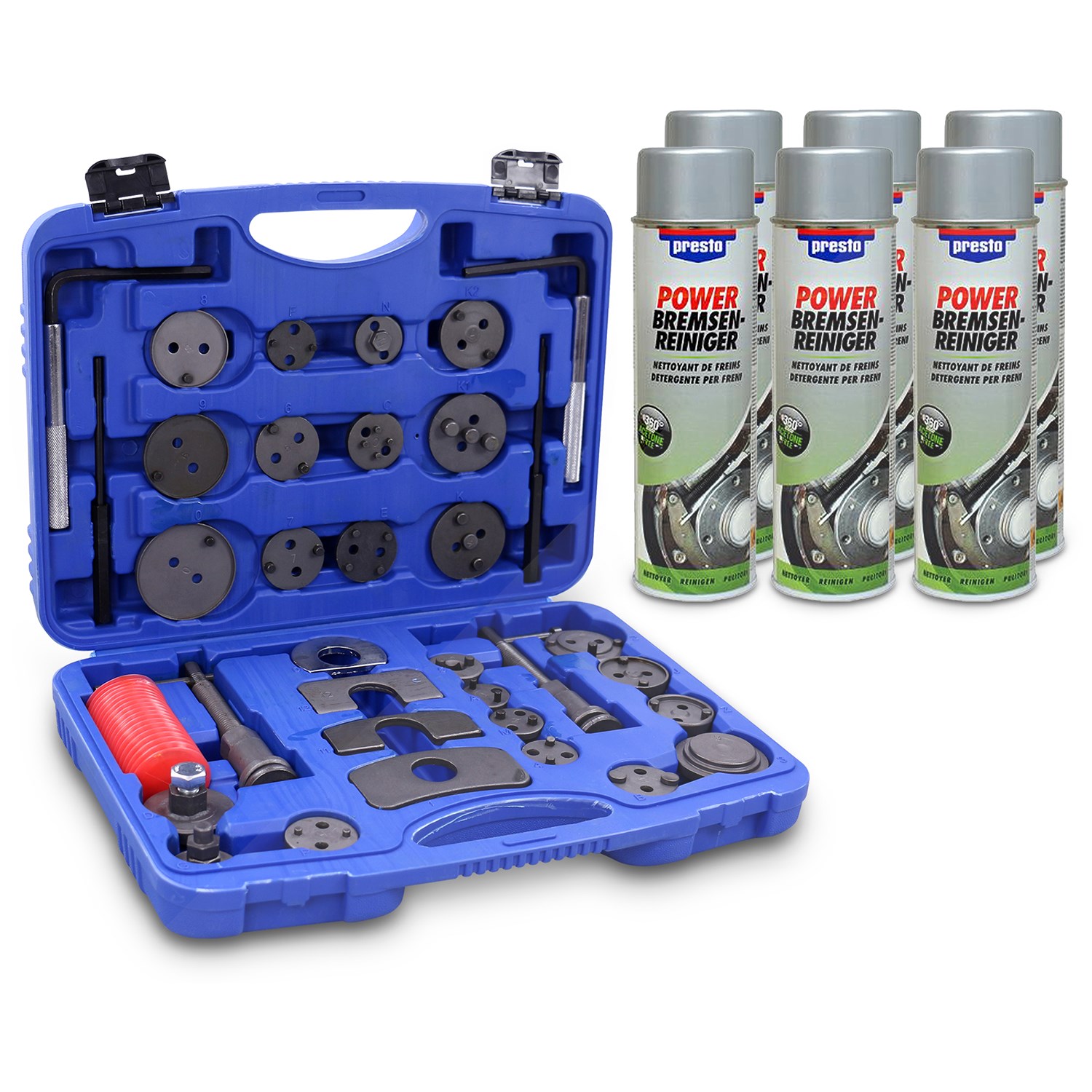 Enva Bremskolbenrücksteller 35-tlg + 3 l Bremsenreiniger [Hersteller-Nr. 10872245]