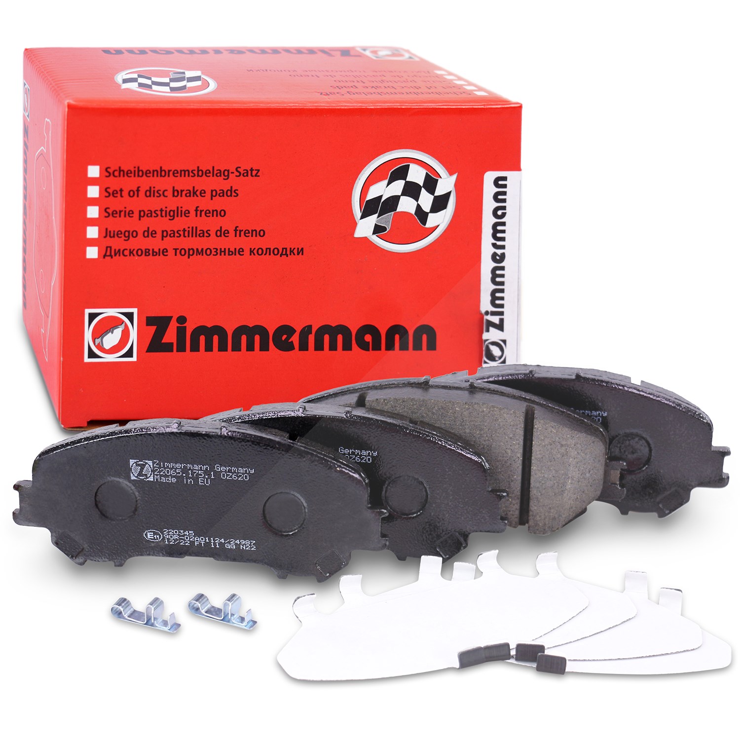 Zimmermann Bremsbelagsatz vorne [Hersteller-Nr. 22065.175.1] für Renault, Nissan