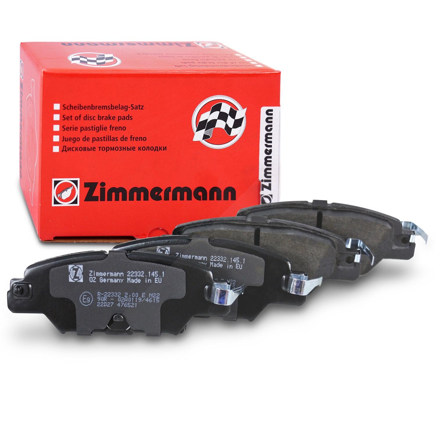 Zimmermann Bremsbelagsatz hinten [Hersteller-Nr. 22332.145.1] für Mazda