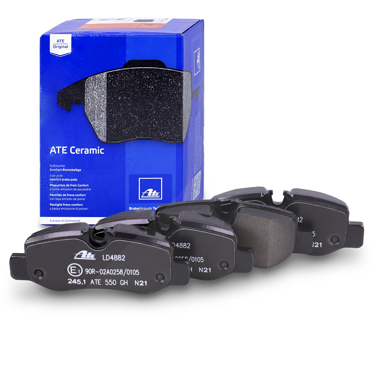 Ate Ceramic Bremsbelagsatz hinten [Hersteller-Nr. 13.0470-4882.2] für Mercedes-Benz
