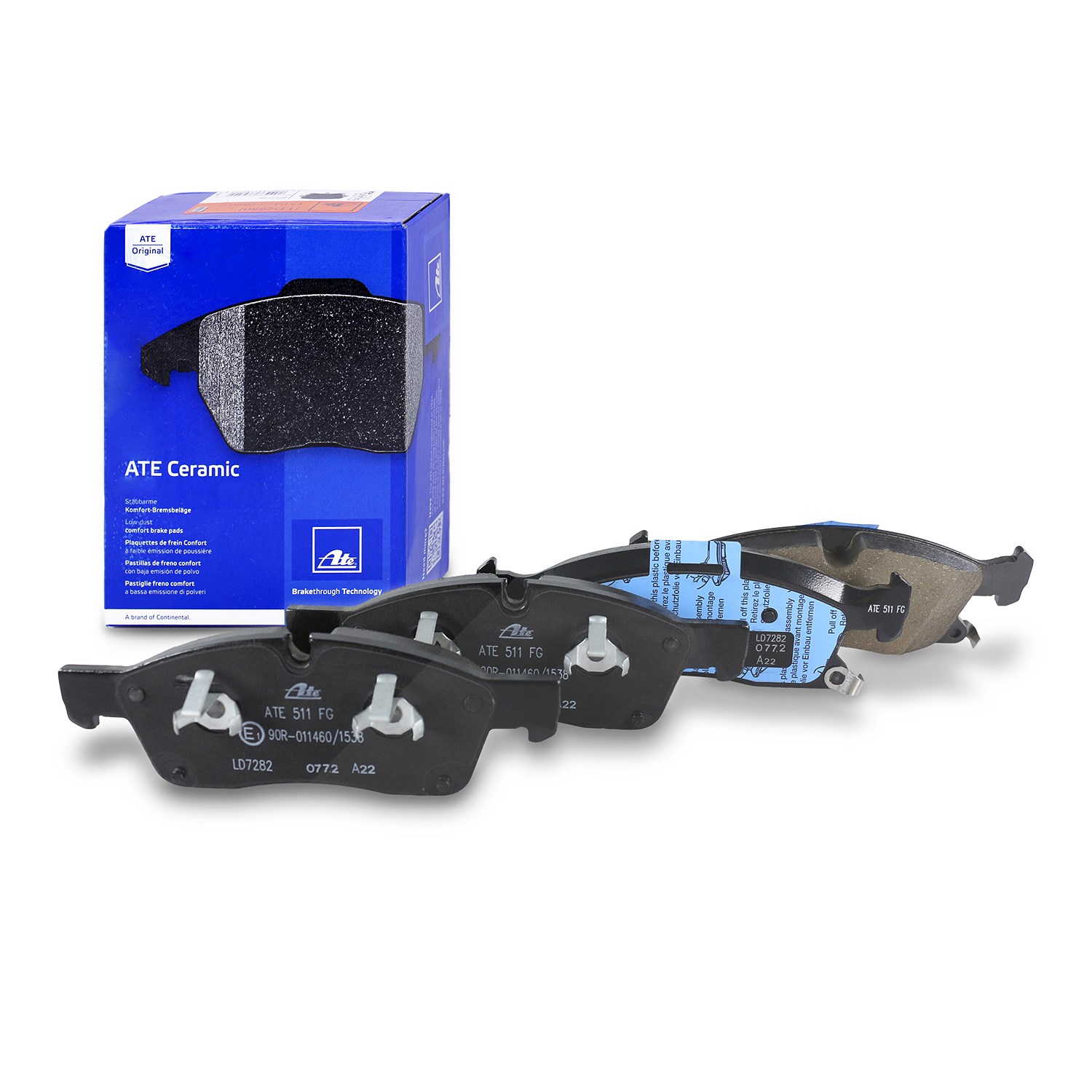 Ate CERAMIC Bremsbelagsatz vorne [Hersteller-Nr. 13.0470-7282.2] für Mercedes-Benz, Jeep