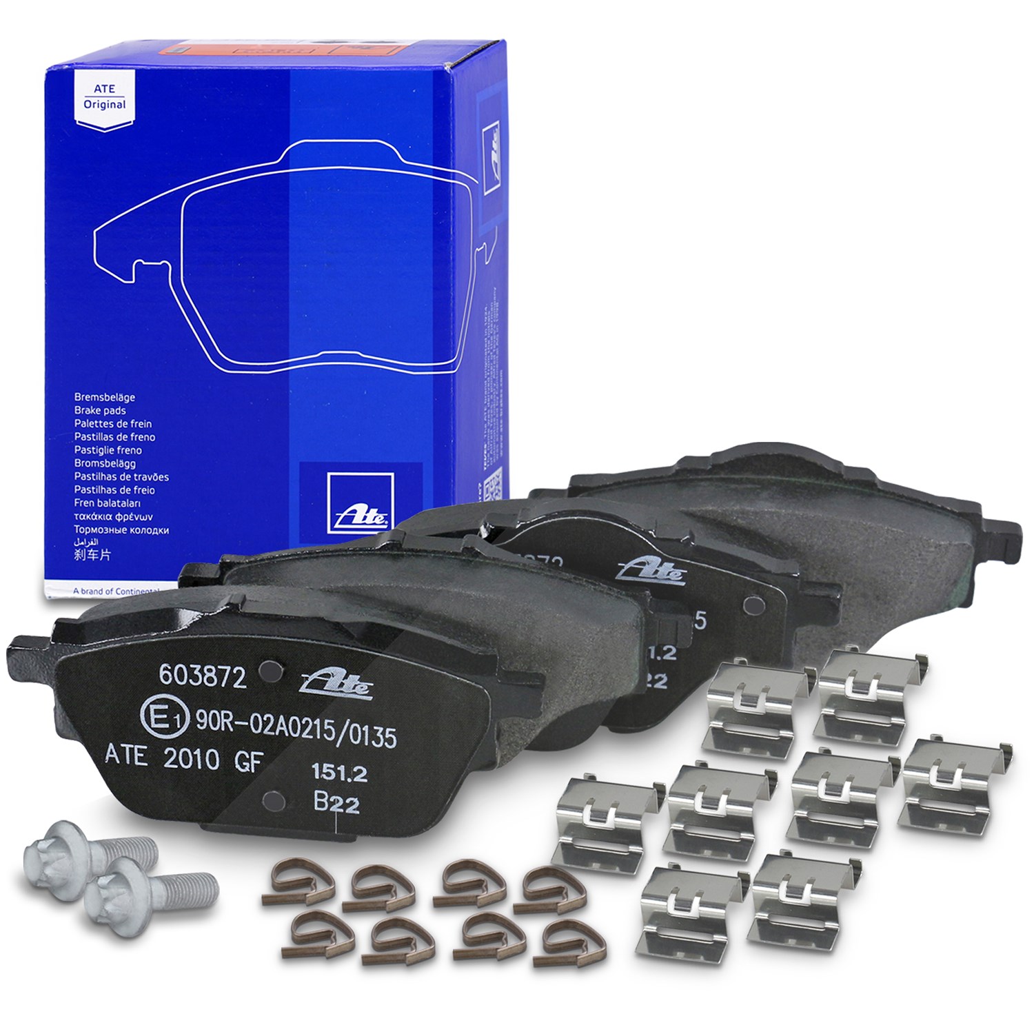Ate Bremsbelagsatz hinten [Hersteller-Nr. 13.0460-3872.2] für Vauxhall, Citroën, Ds, Peugeot, Opel