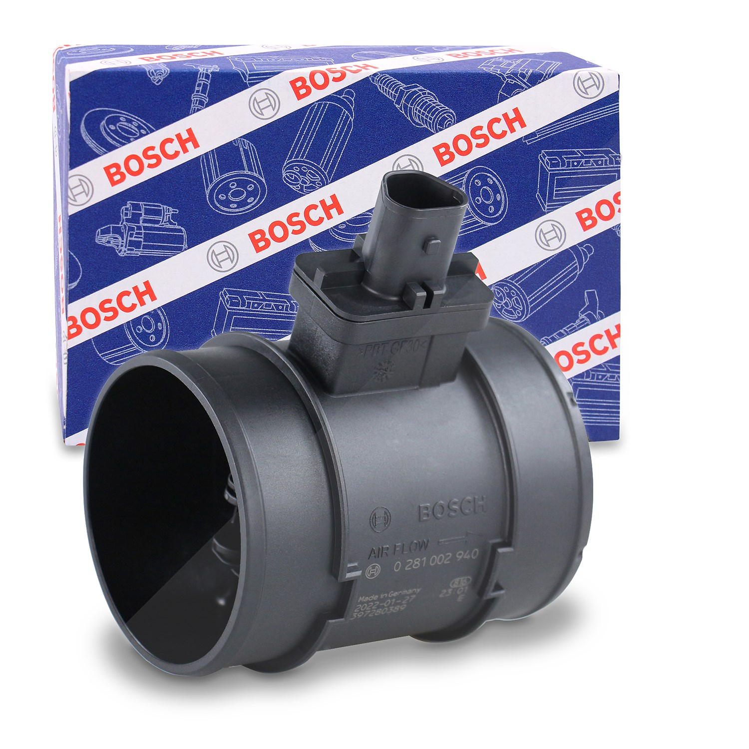 Bosch Luftmassenmesser [Hersteller-Nr. 0281002940] für Chevrolet, Opel, Vauxhall