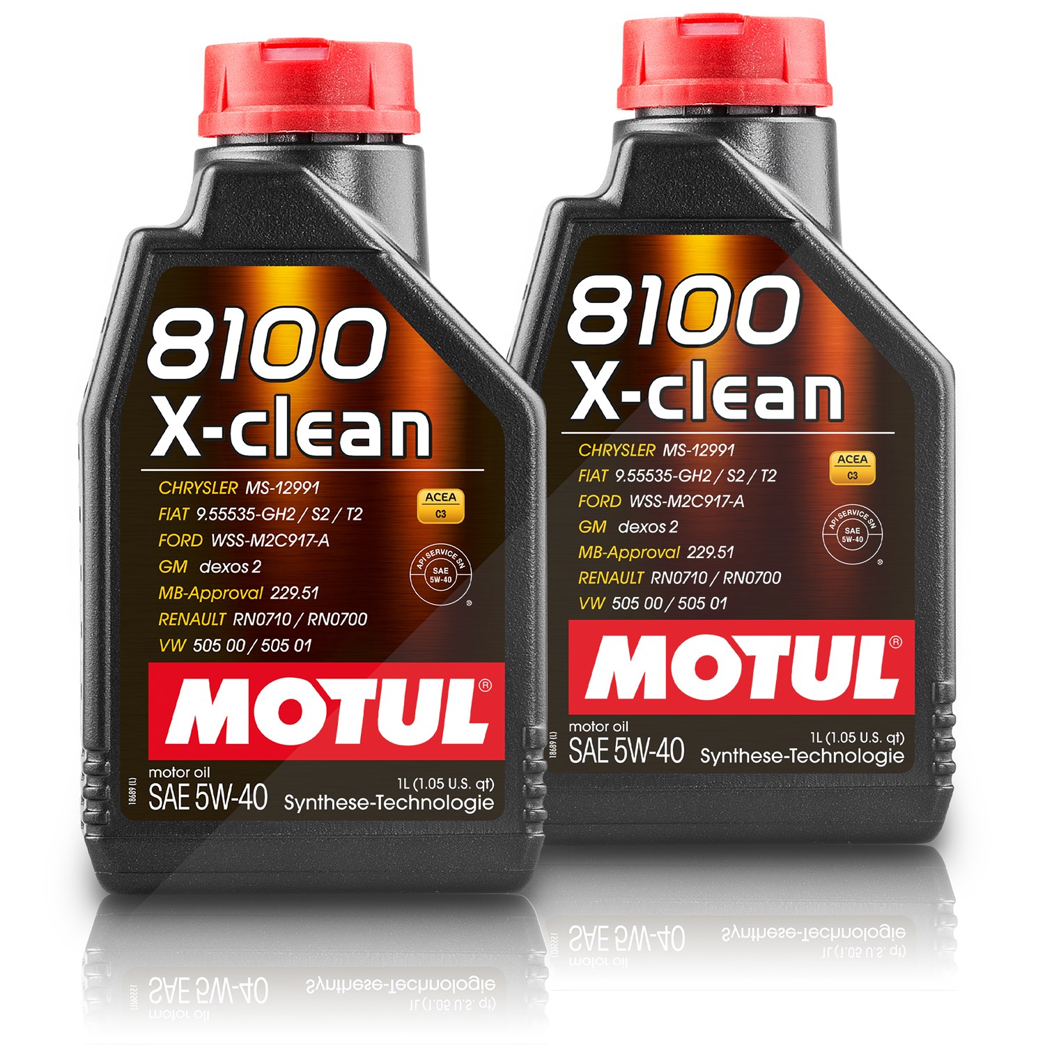 Motul 2x 1 L 8100 X-clean 5W-40 [Hersteller-Nr. 109227]