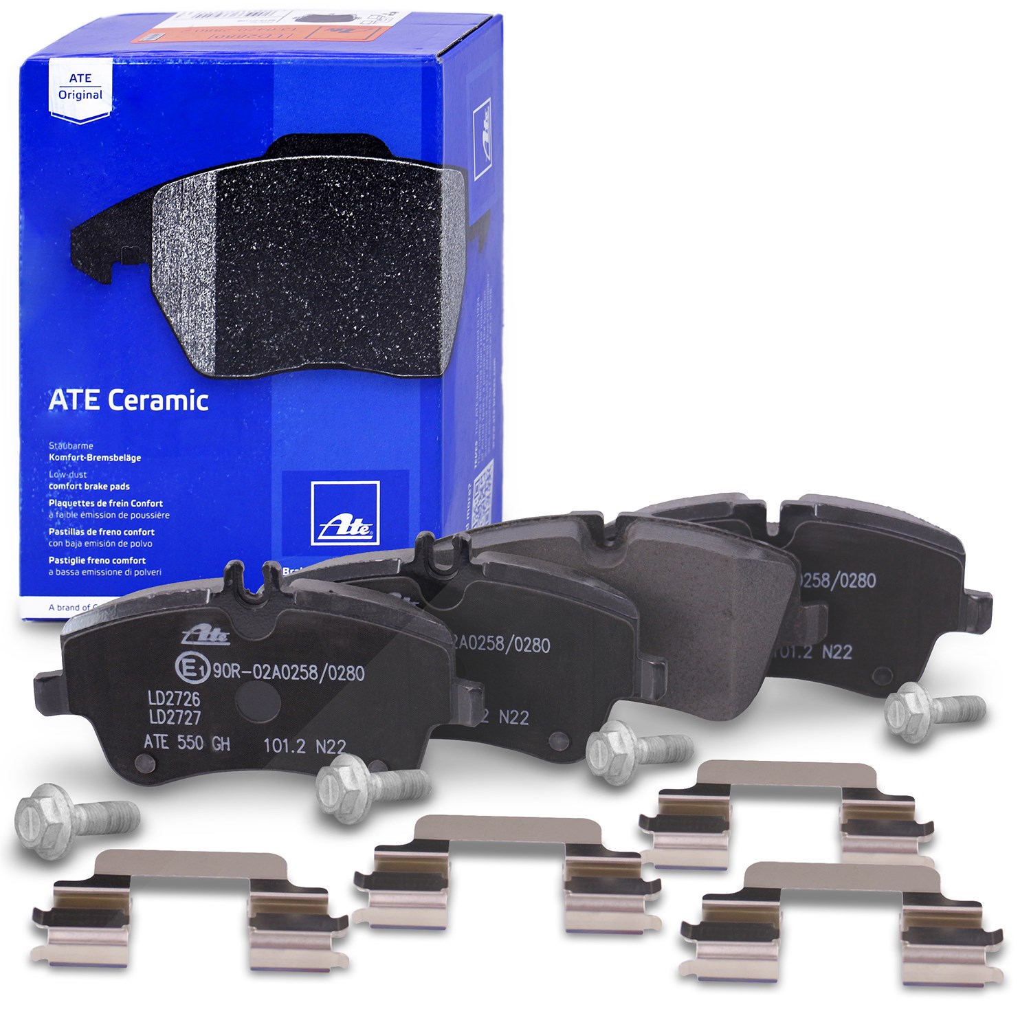 Ate CERAMIC Bremsbelagsatz vorne [Hersteller-Nr. 13.0470-2726.2] für Mercedes-Benz