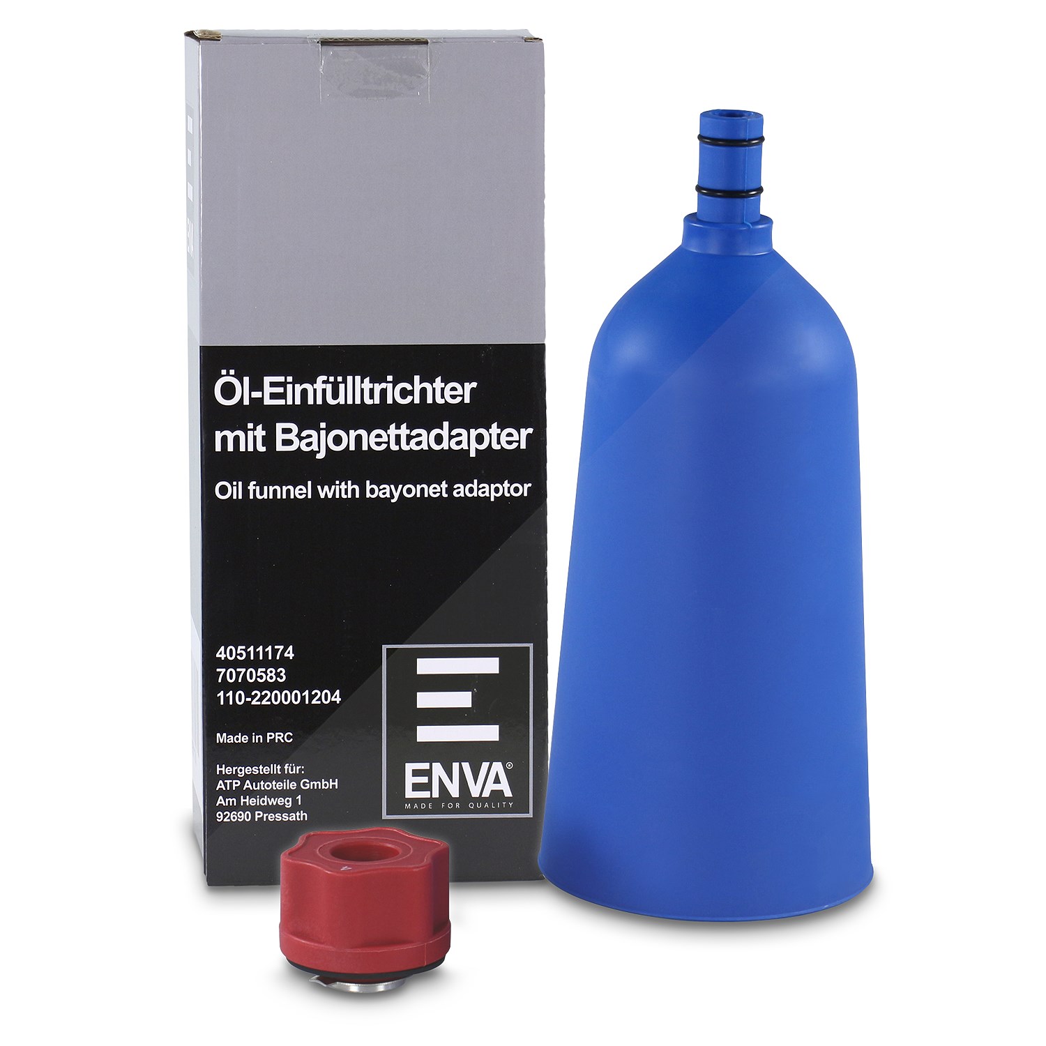 Enva Öl-Einfülltrichter mit Bajonettadapter [Hersteller-Nr. 40511174]
