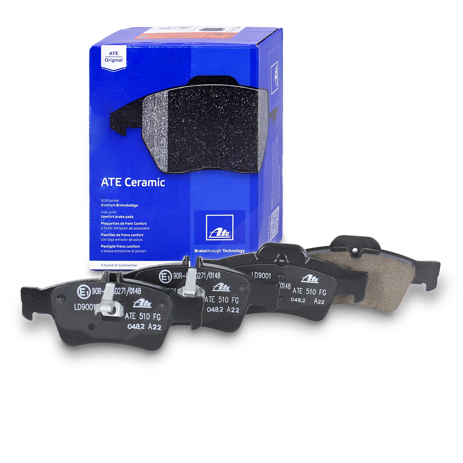 Ate CERAMIC Bremsbelagsatz hinten [Hersteller-Nr. 13.0470-9001.2] für Mercedes-Benz