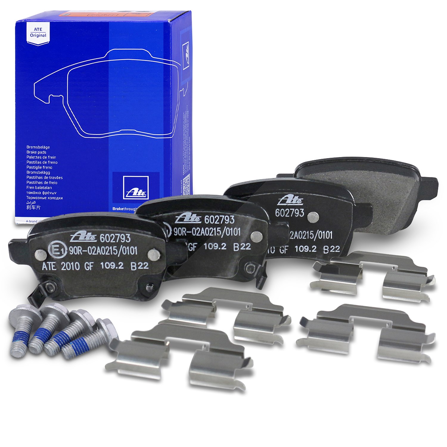 Ate Bremsbelagsatz hinten [Hersteller-Nr. 13.0460-2793.2] für Fiat, Opel, Vauxhall
