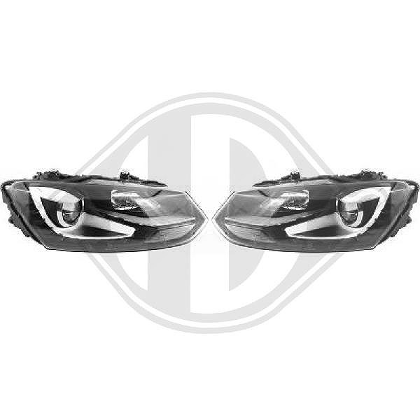 Diederichs Hauptscheinwerfersatz [Hersteller-Nr. 2206788] für VW