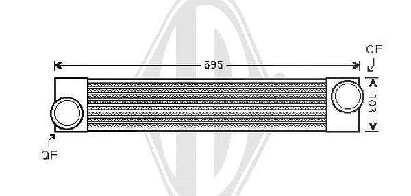 Diederichs Ladeluftkühler [Hersteller-Nr. DCA1151] für BMW