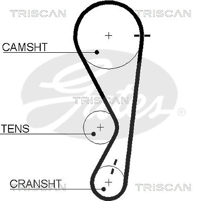 Triscan Zahnriemen [Hersteller-Nr. 86455511xs] für Kia, Hyundai
