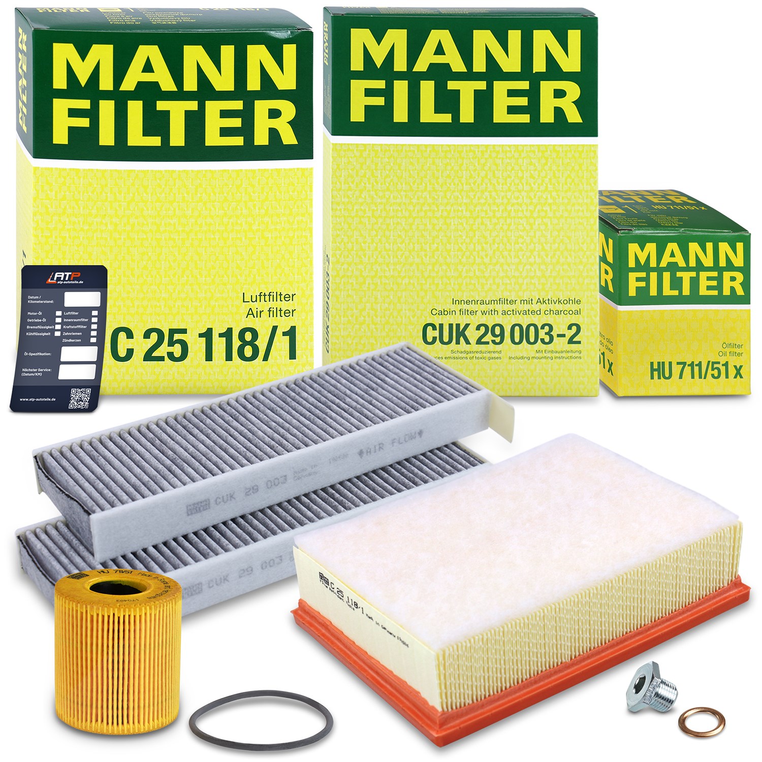Mann-filter Inspektionspaket Filtersatz SET A [Hersteller-Nr. 10492795] für Citroën