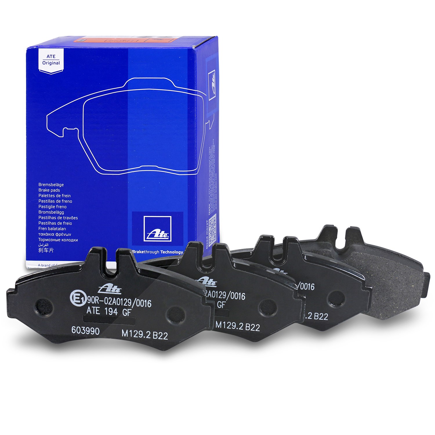 Ate Bremsbelagsatz hinten [Hersteller-Nr. 13.0460-3990.2] für VW, Mercedes-Benz
