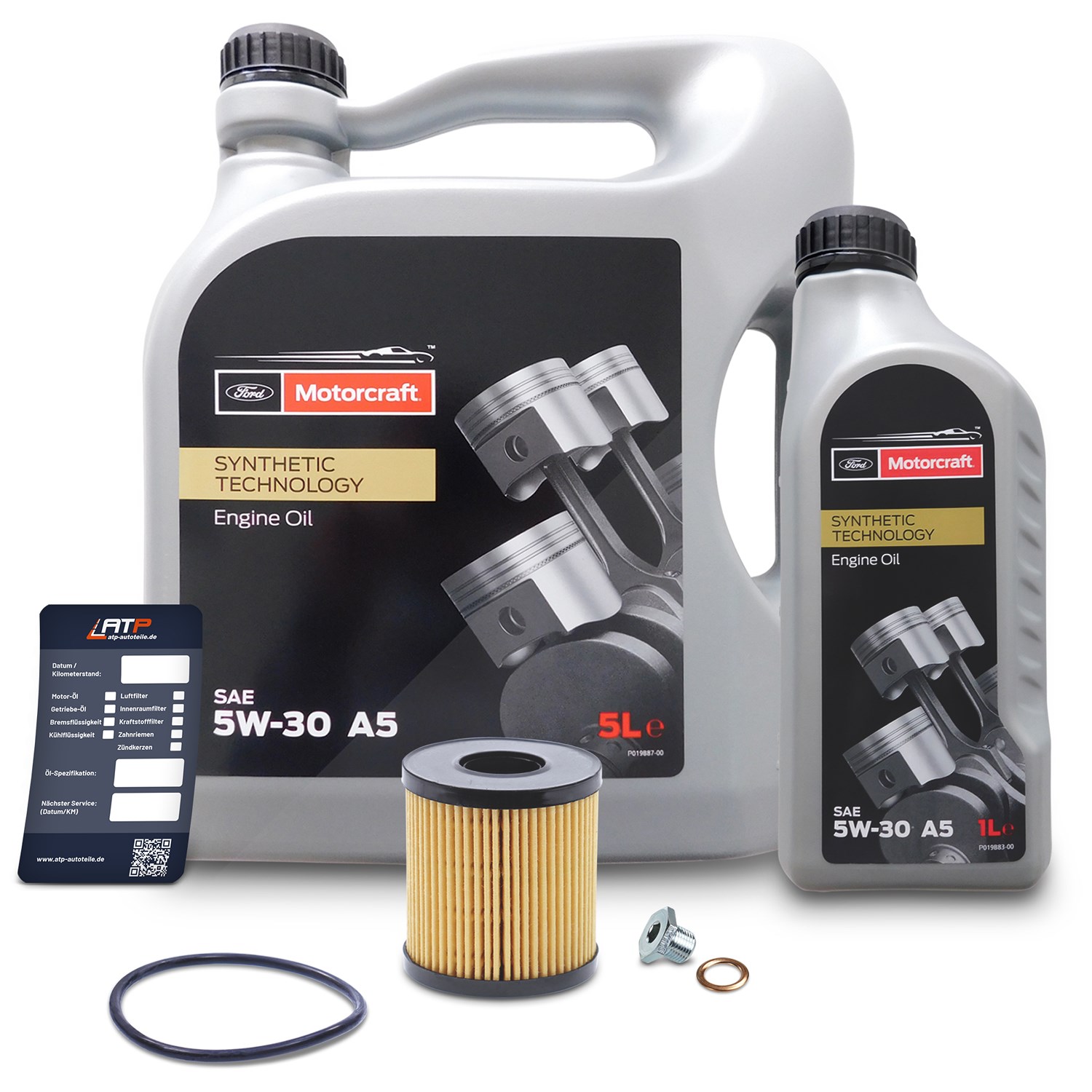 Bestprice Ölwechselset + 6l 5W-30 Motoröl [Hersteller-Nr. 40280183] für Ford