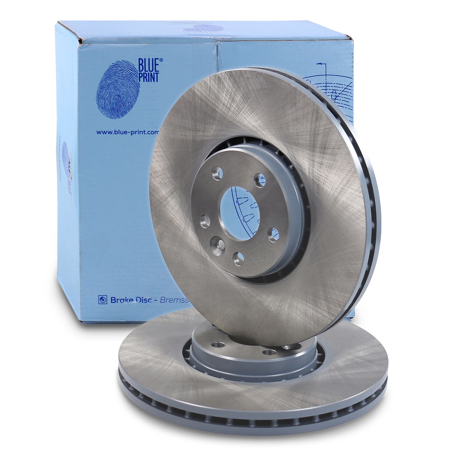 Blue Print 1x Bremsscheibe Vorderachse Belüftet [Hersteller-Nr. ADF124302] für Volvo