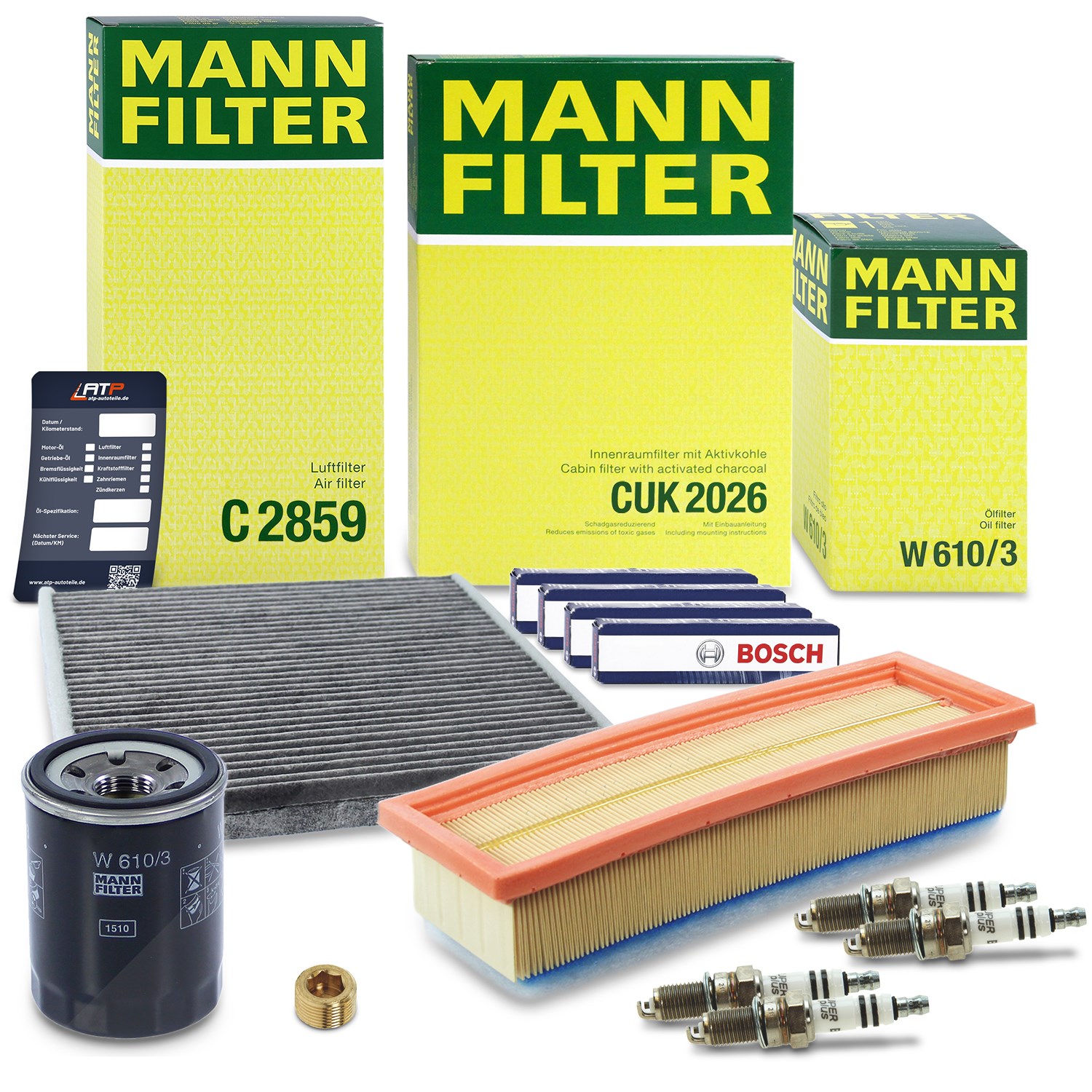 Mann-filter Inspektionspaket Filtersatz SET C [Hersteller-Nr. 10491239] für Ford, Fiat, Lancia
