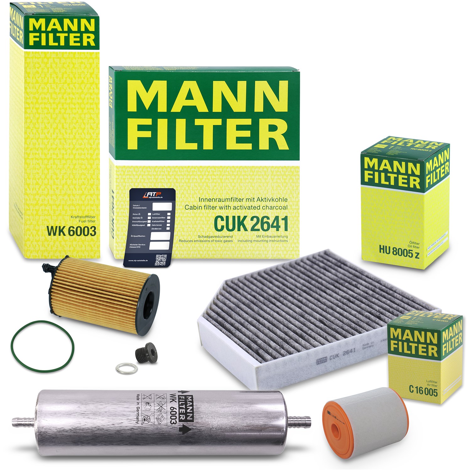 Mann-filter Inspektionspaket Filtersatz SET B [Hersteller-Nr. 10492621] für Audi