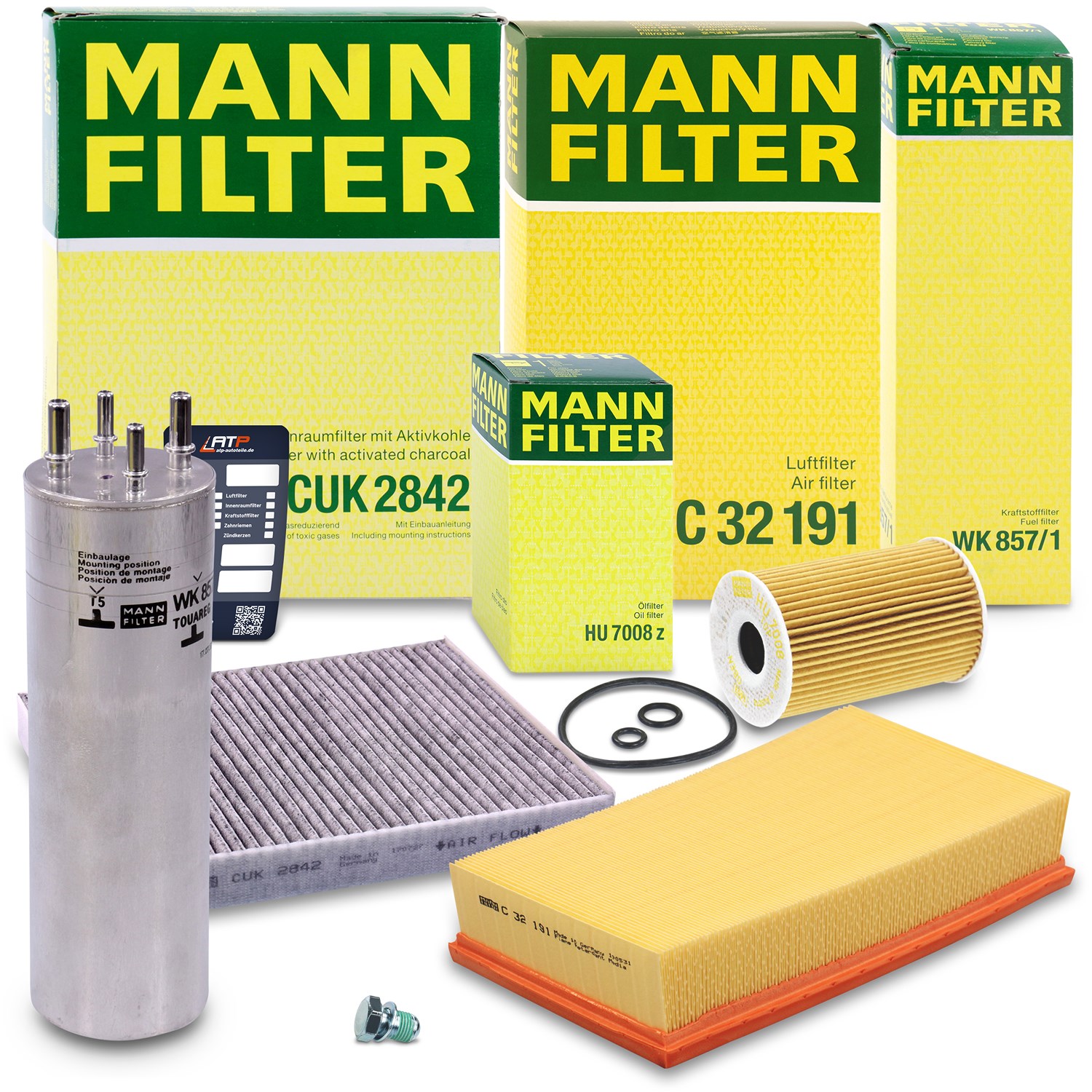 Mann-filter Inspektionspaket Filtersatz SET B [Hersteller-Nr. 10492727] für VW