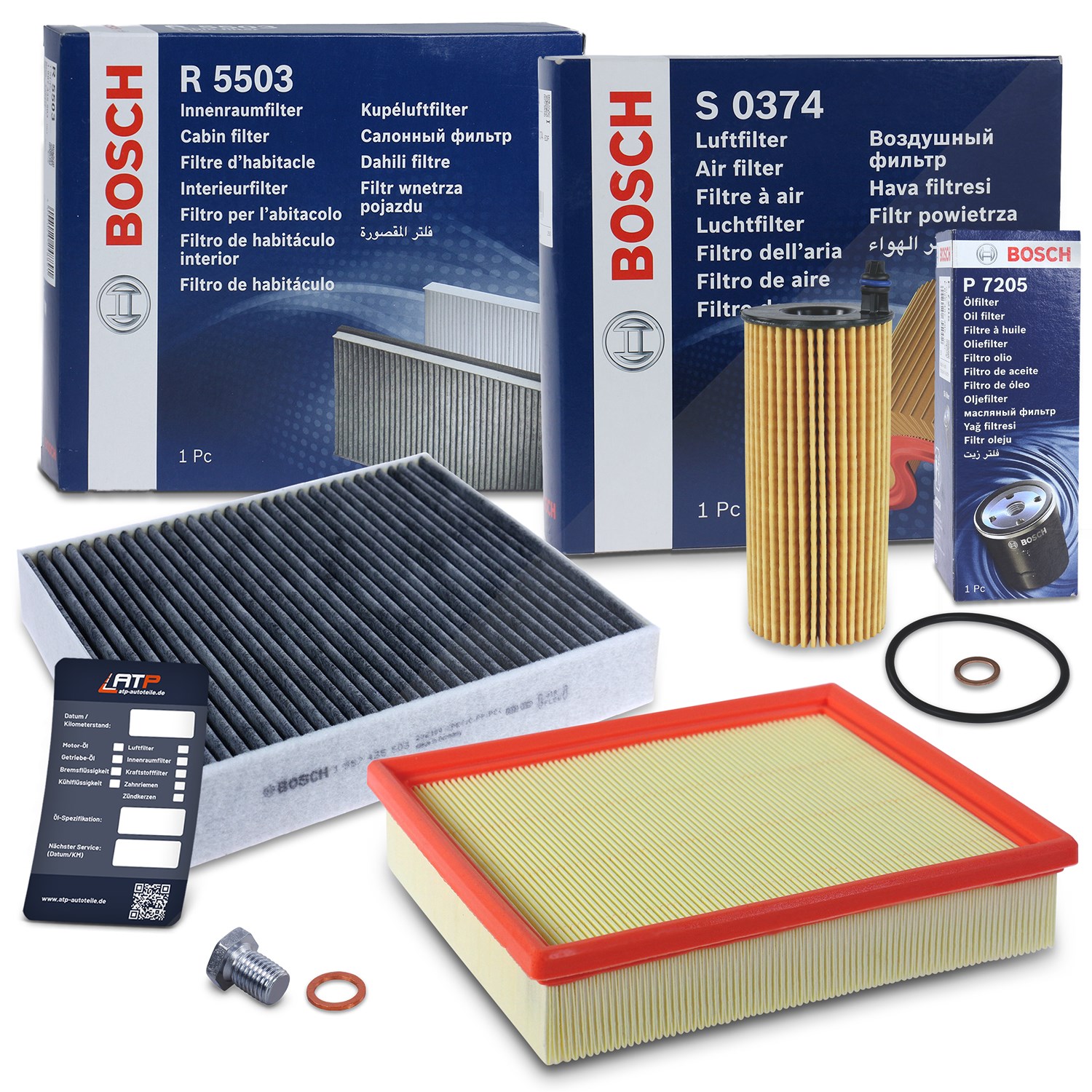 Bosch Inspektionspaket Set A [Hersteller-Nr. 40438175] für BMW