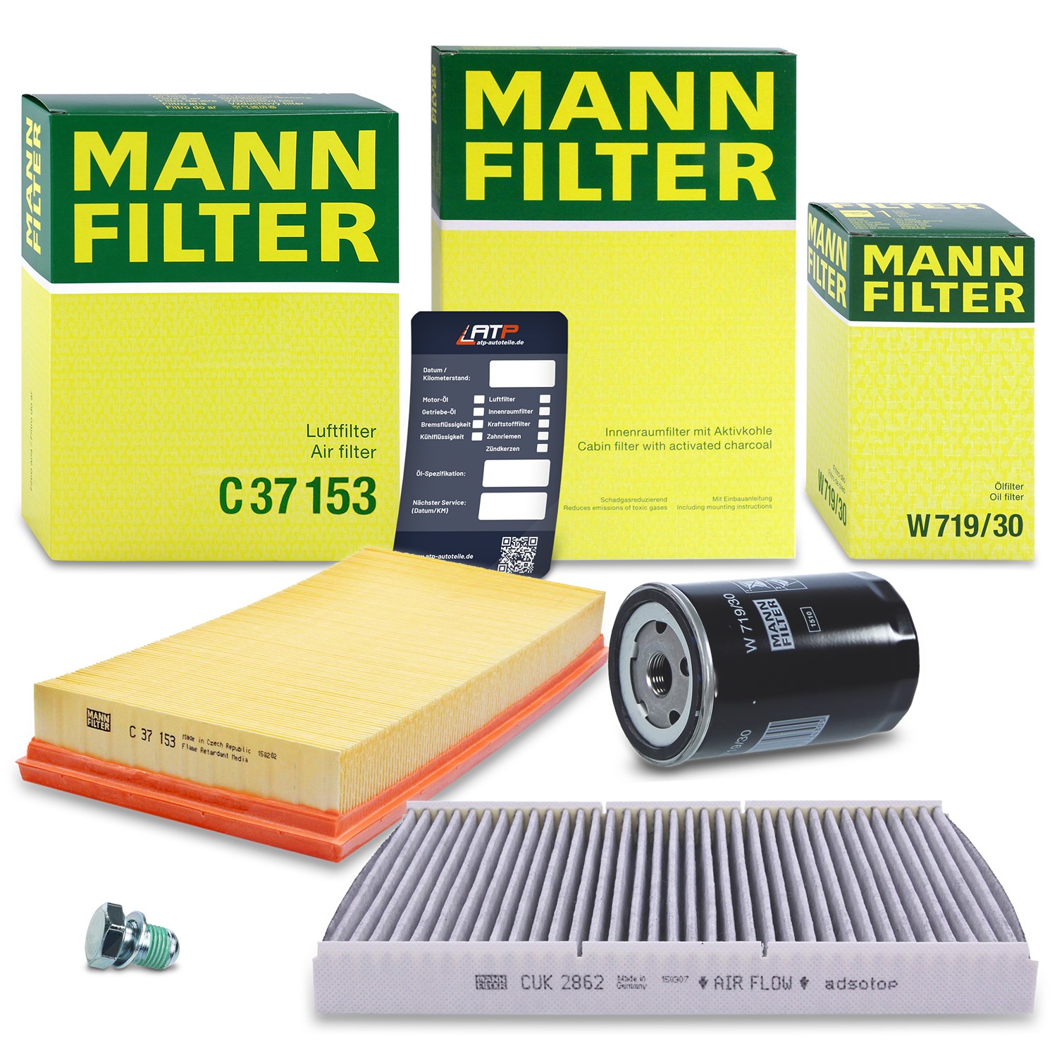 Mann-filter Inspektionspaket Filtersatz SET A [Hersteller-Nr. 10491220] für Skoda, VW, Audi