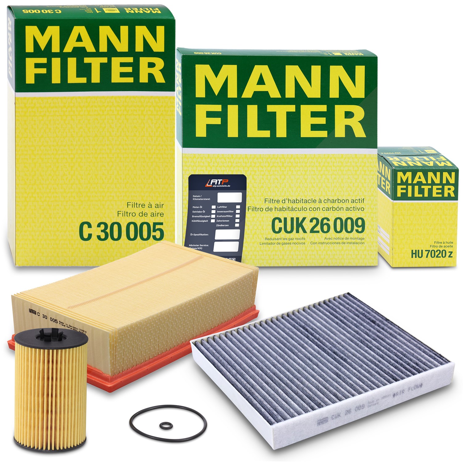 Mann-filter Inspektionspaket Filtersatz SET A [Hersteller-Nr. 10492714] für Skoda, Audi, VW, Seat