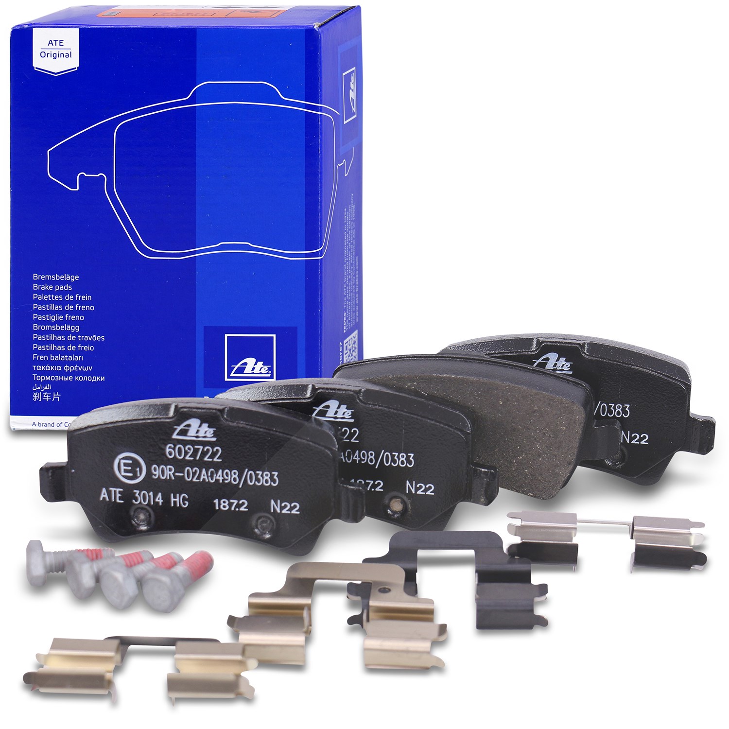 Ate Bremsbelagsatz hinten [Hersteller-Nr. 13.0460-2722.2] für Land Rover, Volvo, Ford