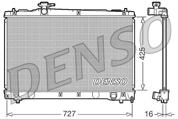 Denso Kühler, Motorkühlung [Hersteller-Nr. DRM50034] für Toyota