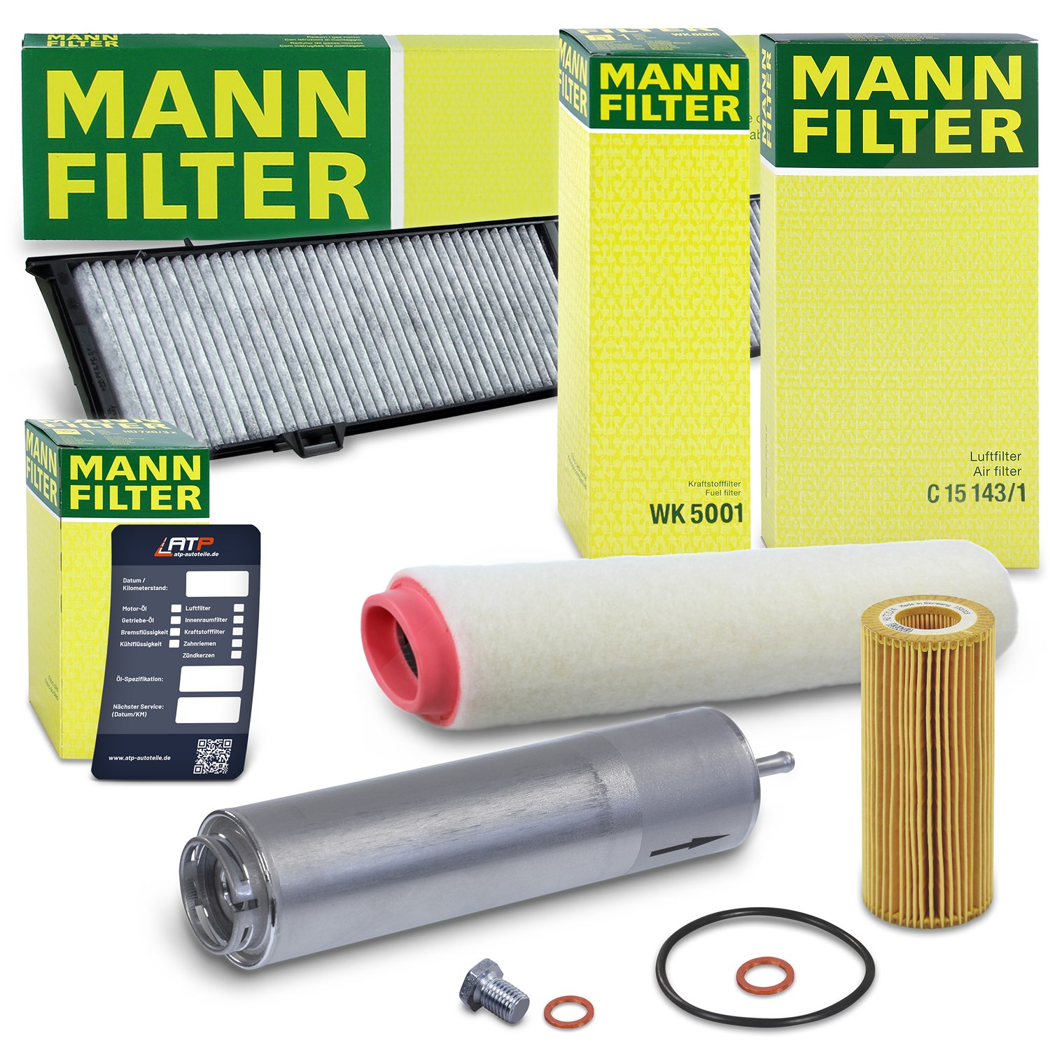 Mann-filter Inspektionspaket Filtersatz SET B [Hersteller-Nr. 10491252] für BMW