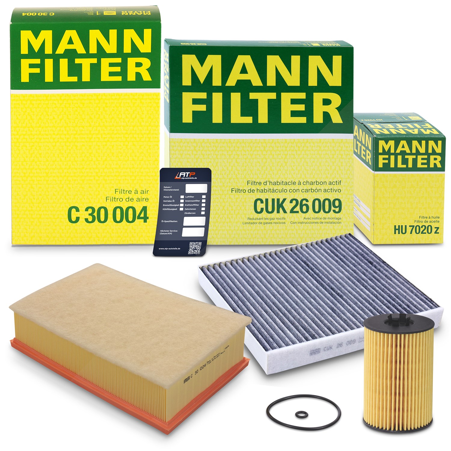 Mann-filter Inspektionspaket Filtersatz SET A [Hersteller-Nr. 10493421] für Skoda, VW, Seat, Audi