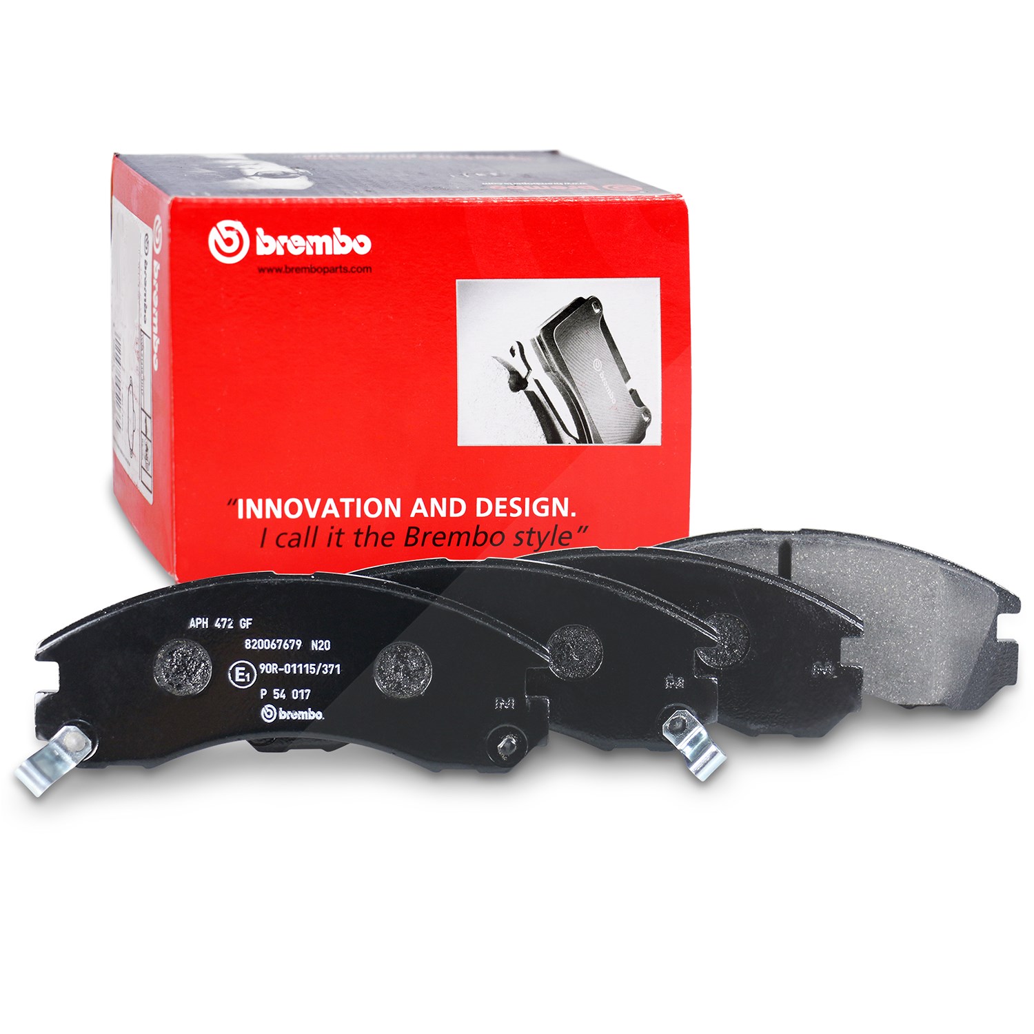 Brembo Bremsbelagsatz Vorderachse [Hersteller-Nr. P54017] für Mitsubishi, Peugeot, Citroën
